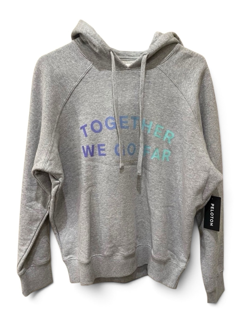 NEW Spiritual Gangster X Peloton Hoodie Gray Together We Go Far Womens Sizes NWT - Picture 5 of 13